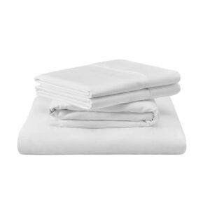 Juego de Sábanas – Luxe Algodón Egipcio Tempur Blanco Split King (White)
